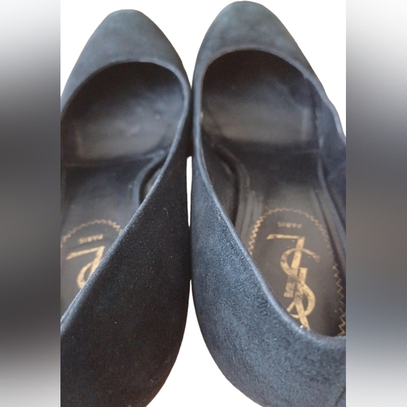 YSL Yves Saint Laurent Tribtoo Black Suede Leather Platform Pump - Picture 15 of 16